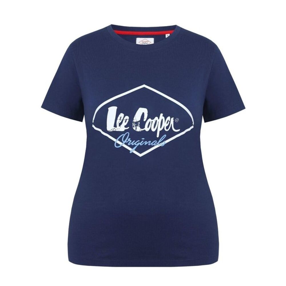 Lee Cooper Womens/Ladies Diamond Logo T-Shirt / Navy